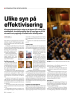 Ulike syn på effektivisering