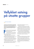 Vellykket satsing på utsatte grupper