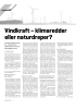Vindkraft - klimaredder eller naturdreper?