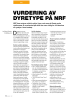 VURDERING AV DYRETYPE PÅ NRF
