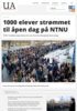 1000 elever strømmet til åpen dag på NTNU