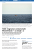 1000 migranter omkommet i Middelhavet - så langt i år