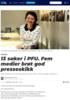 13 saker i PFU. Fem medier brøt god presseskikk
