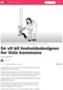54 vil bli innholdsdesigner for Oslo kommune