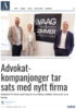 Advokat-kompanjonger tar sats med nytt firma