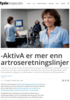 -AktivA er mer enn artroseretningslinjer