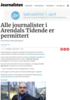 Alle journalister i Arendals Tidende er permittert