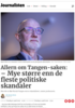 Allern om Tangen-saken: - Mye større enn de fleste politiske skandaler