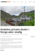 Andelen private skoler i Norge øker stadig