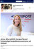 Anne Sturød blir Norges første kvinnelige hovedkommentator på fotball