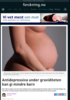 Antidepressiva under graviditeten kan gi mindre barn