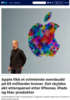 Apple fikk et svimlende overskudd på 69 milliarder kroner. Det skyldes økt etterspørsel etter iPhones, iPads og Mac-produkter