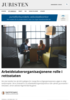 Arbeidstakerorganisasjonene rolle i rettsstaten