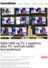 Både NRK og TV 2 opplever økte TV-seertall under koronakrisen