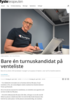 Bare én turnuskandidat på venteliste