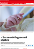 - Barneavdelingene må styrkes
