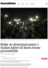 Bilde av demonstranter i Sudan kåret til årets beste pressebilde