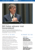 Bill Gates advarer mot bistandskutt