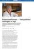 Bistandsreformen: - Den politiske retningen er lagt