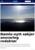 Bømlo-nytt søkjer ansvarleg redaktør