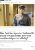 Bør fysioterapeuter behandle covid-19-pasienter selv om smitteutstyret er dårlig?