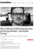 Brå redaksjonssjefsavgang tema på Morgenbladet-styremøte fredag