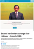 Brunei har innført strenge sharialover - tross kritikk