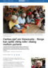 Caritas-sjef om Venezuela: - Norge kan spille viktig rolle i dialog mellom partene