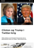 Clinton og Trump i Twitter-krig