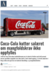 Coca-Cola kutter salæret om mangfoldskrav ikke oppfylles