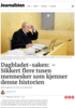 Dagbladet-saken: - Sikkert flere tusen mennesker som kjenner denne historien