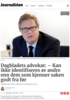 Dagbladets advokat: - Kan ikke identifiseres av andre enn dem som kjenner saken godt fra før