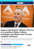 Dagens Næringsliv frikjent i PFU for å ha publisert falske Twitter-meldinger og klistret dem til Hans Lysglimt Johansen