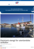 Danmark stengt for utenlandske seilbåter