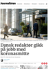 Dansk redaktør gikk på jobb med koronasmitte