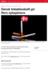 Dansk tobakksskatt gir flere sykepleiere