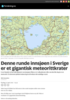 Denne runde innsjøen i Sverige er et gigantisk meteorittkrater