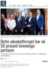 Dette advokatfirmaet har nå 50 prosent kvinnelige partnere