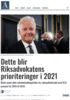 Dette blir Riksadvokatens prioriteringer i 2021