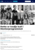Dette er tredje kull i Mentorprogrammet