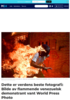 Dette er verdens beste fotografi: Bilde av flammende venezuelsk demonstrant vant World Press Photo