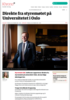 Direkte fra styremøtet på Universitetet i Oslo