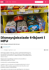 Disneysjokolade frikjent i MFU