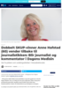 Dobbelt SKUP-vinner Anne Hafstad (60) vender tilbake til journalistikken: Blir journalist og kommentator i Dagens Medisin