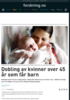 Dobling av kvinner over 45 år som får barn