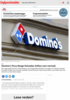 Domino's Pizza Norge fortsetter driften som normalt