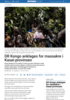 DR Kongo anklages for massakre i Kasai-provinsen