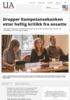 Dropper Kompetansebanken etter heftig kritikk fra ansatte