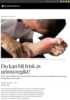 Du kan bli frisk av urinsyregikt!