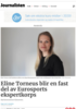 Eline Torneus blir en fast del av Eurosports ekspertkorps